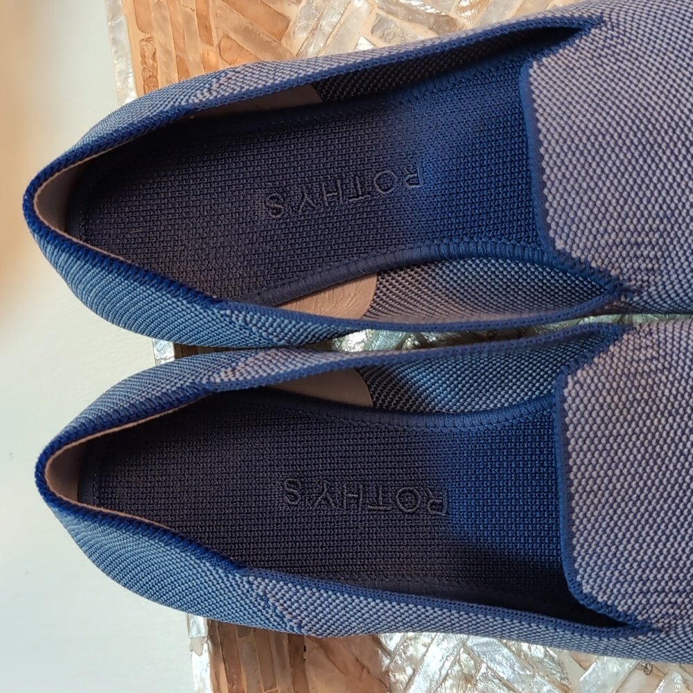 Rothys Light Blue Loafers Women Size 9 Washable Sustainable - Picture 8 of 10